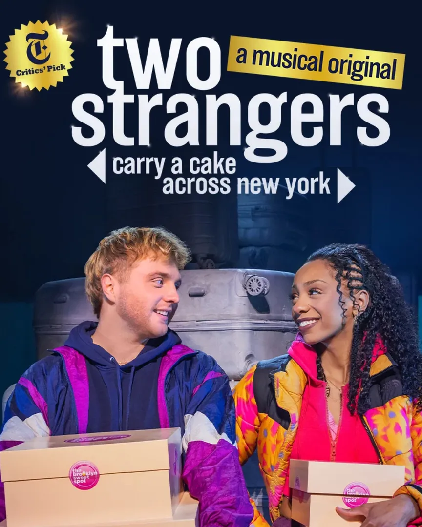 Two Strangers (Carry a Cake Across New York) Broadway production artwork